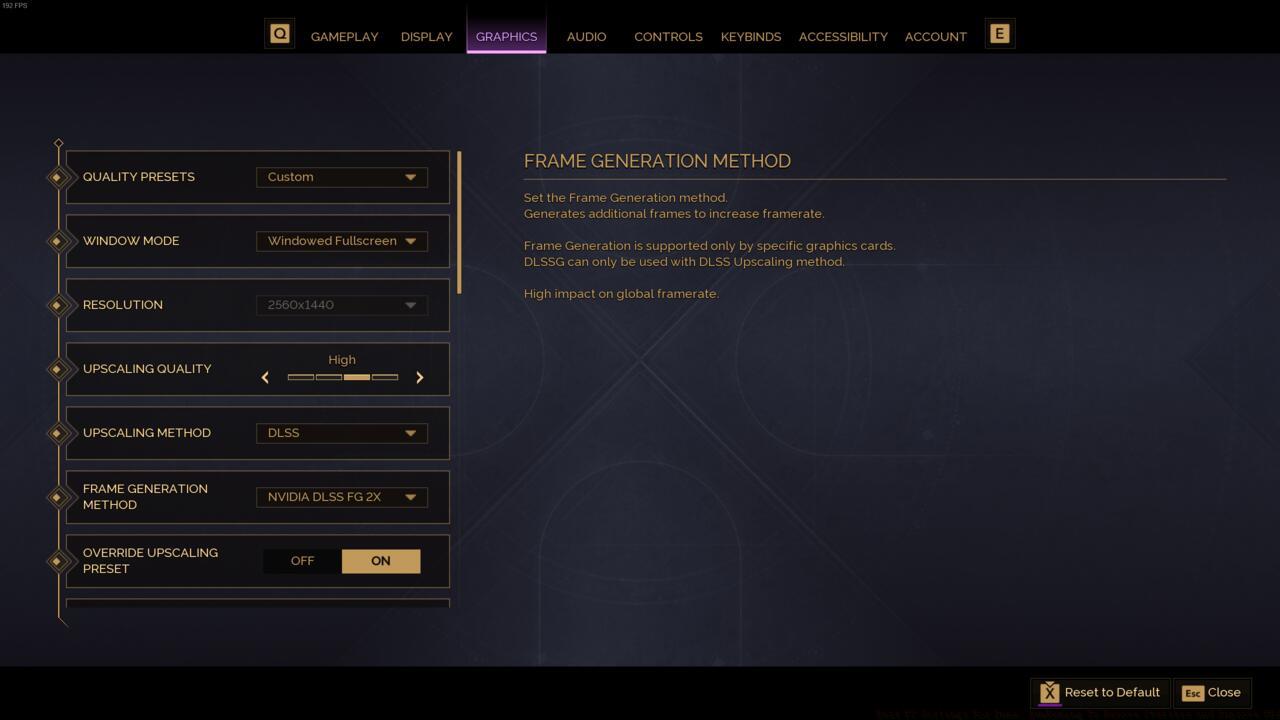 Dune: Awakening graphics settings