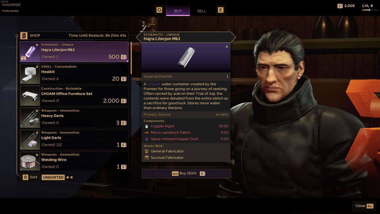 Buying the Hajra Literjon Mk1 from a trader