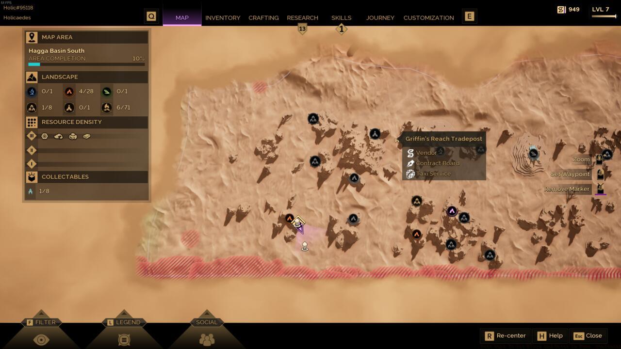 Scavenger camps are located all over the map