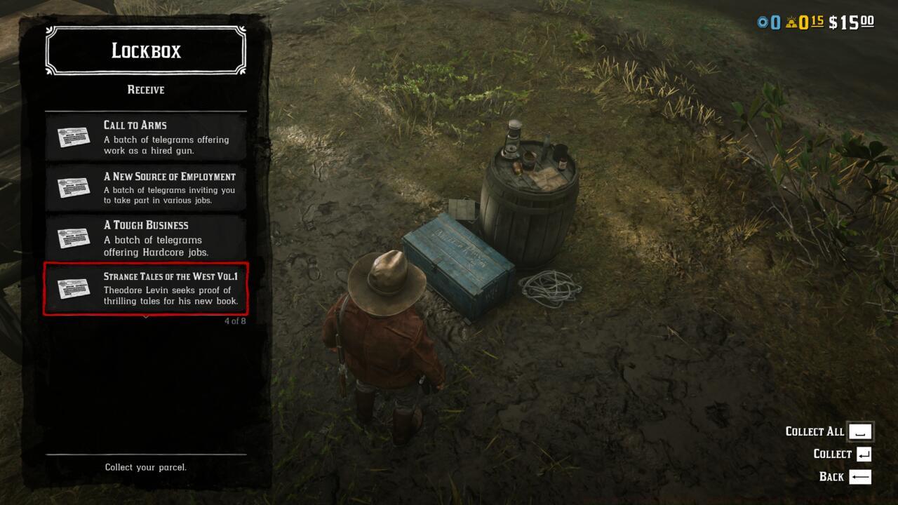 Opening up our Camp Lockbox to retrieve the Telegram