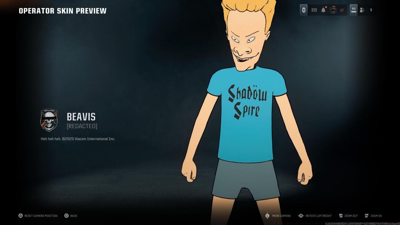 Beavis - Operator skin