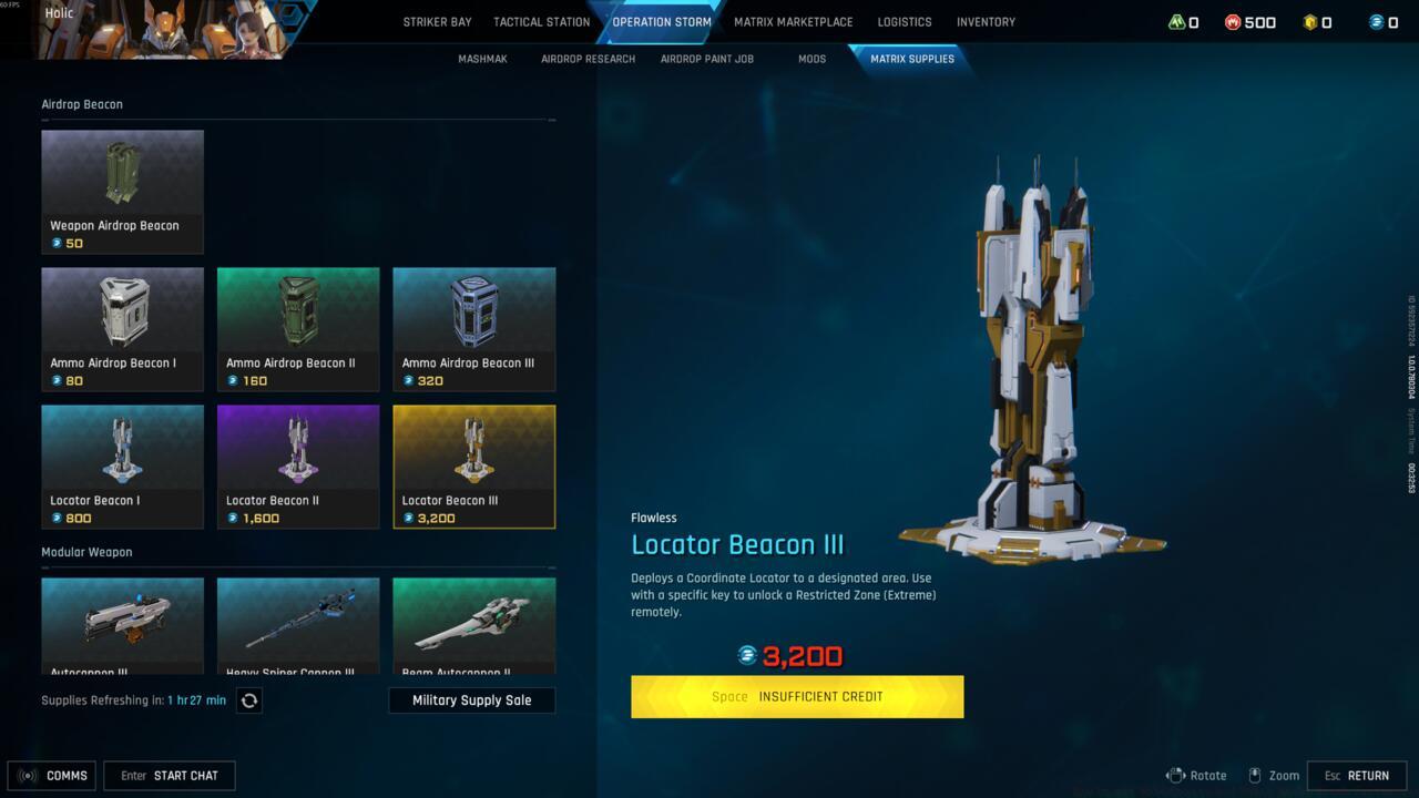 You can spend Matrix Credits on a variety of items