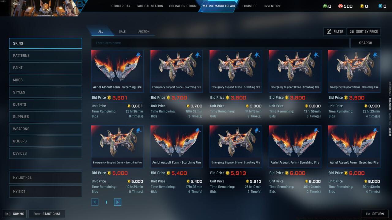 The Matrix Marketplace in Mecha Break