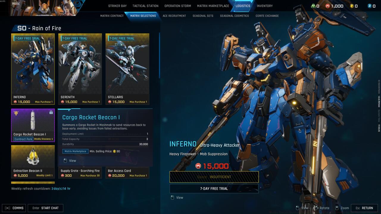 The Cargo Rocket Beacon I is a great item to get for free