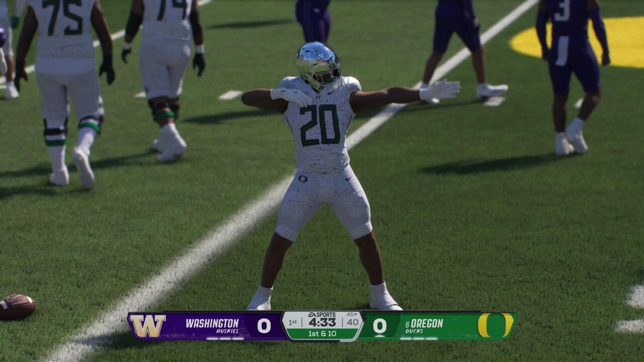 Celebrating after a first down