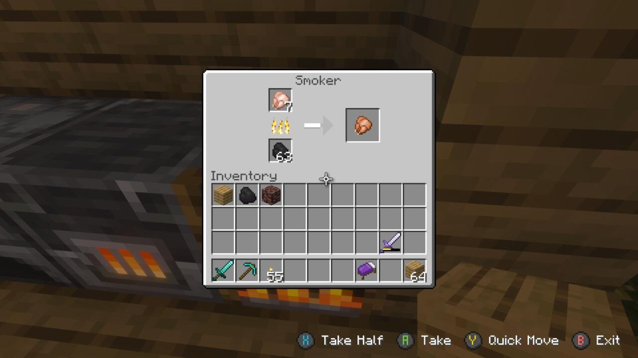 Cooking chicken in the smoker with coal