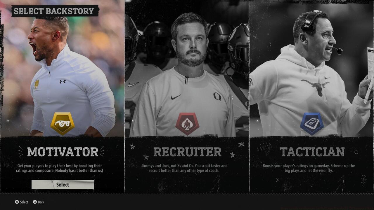 The three Coach Archetypes in Dynasty mode