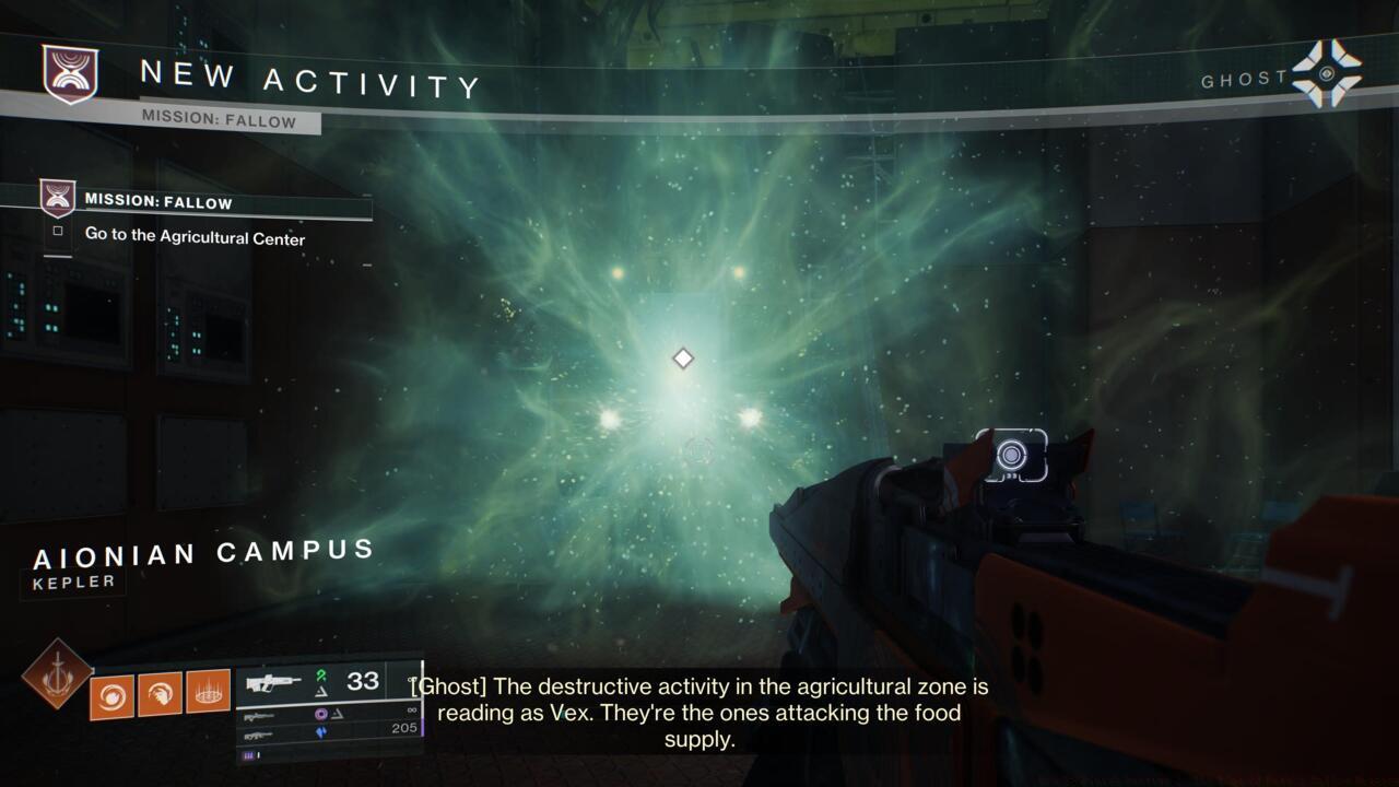 Enter the main mission area