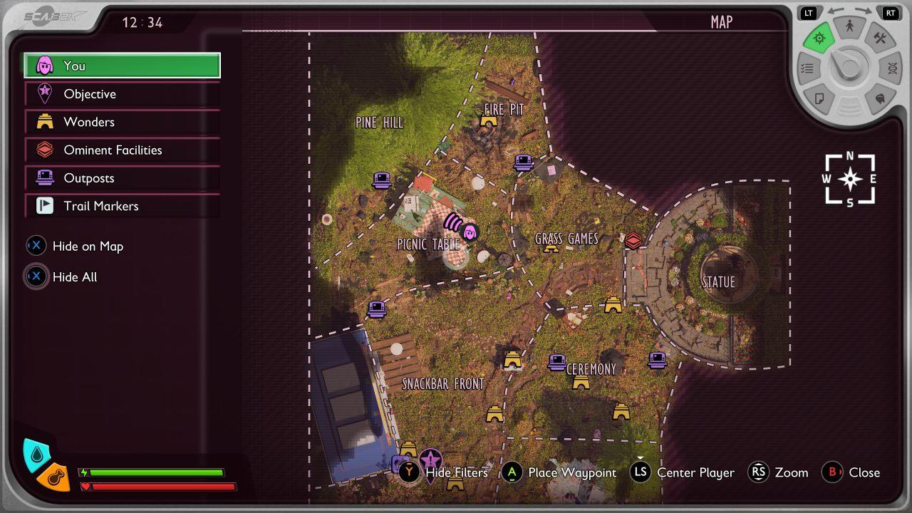 Picnic Table POI location