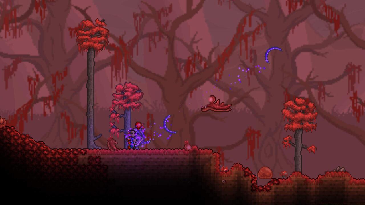 Demon Scythe shoots Demon Sickles at a Herpling