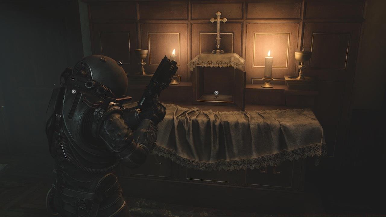 The Hospital Chapel backroom can be unlocked by bringing two Chalices.