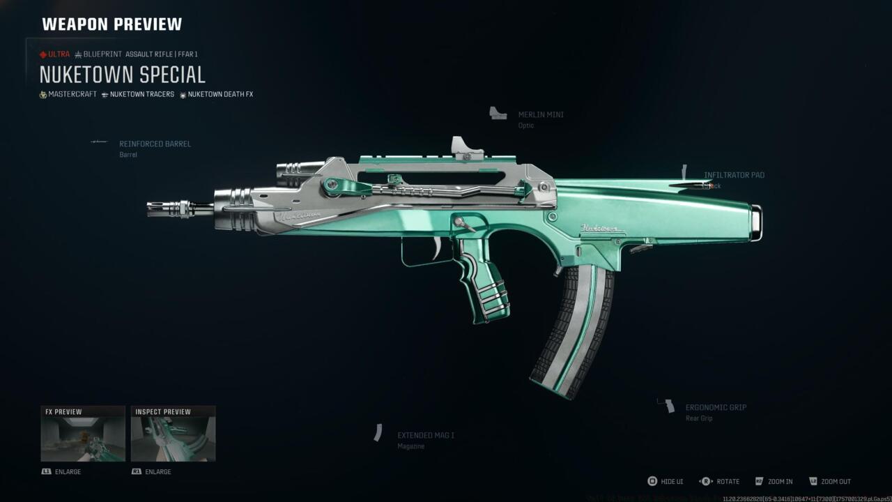 Nuketown Special - Weapon blueprint