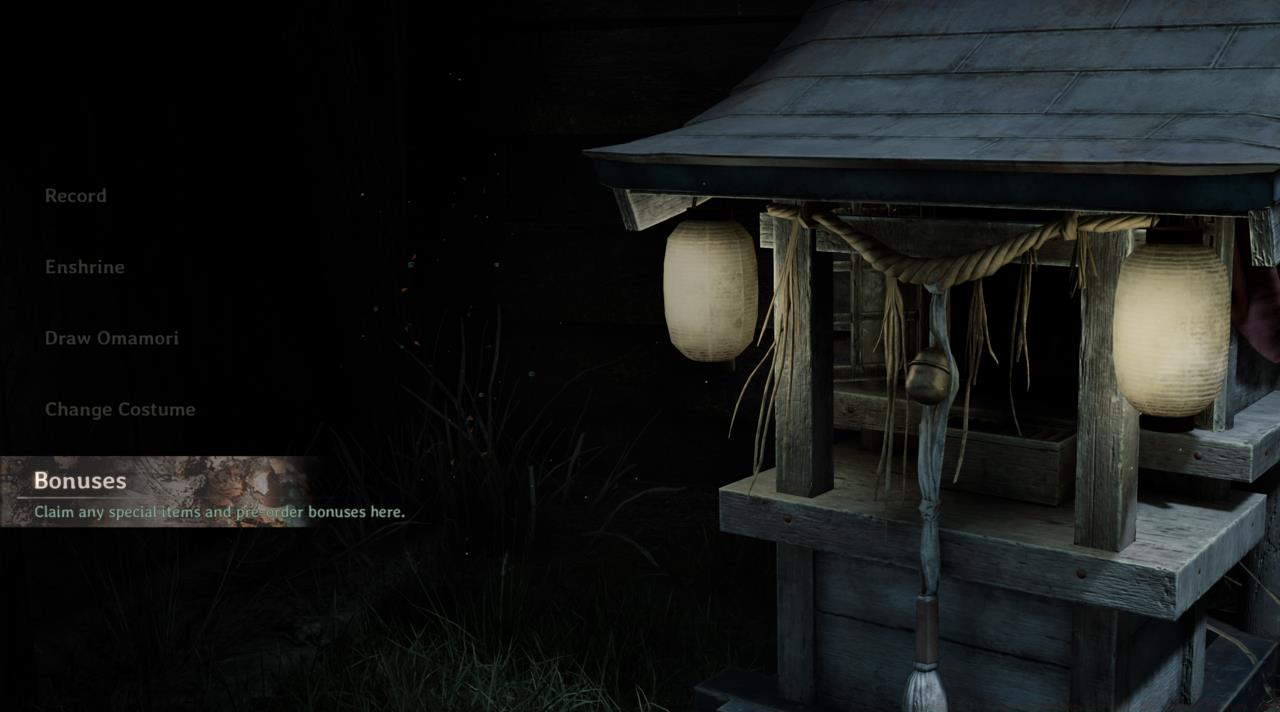 The Bonuses tab shows up after making a bit of progress in the game's campaign.