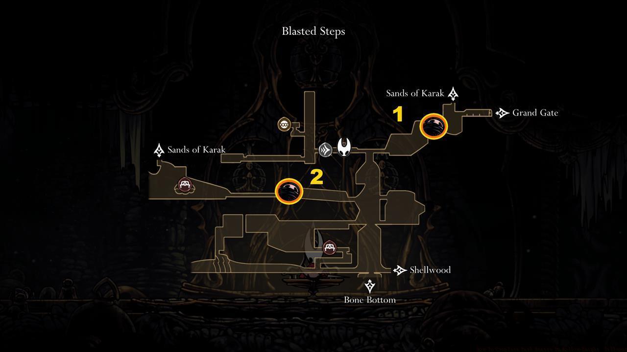 Void Masses in Blasted Steps