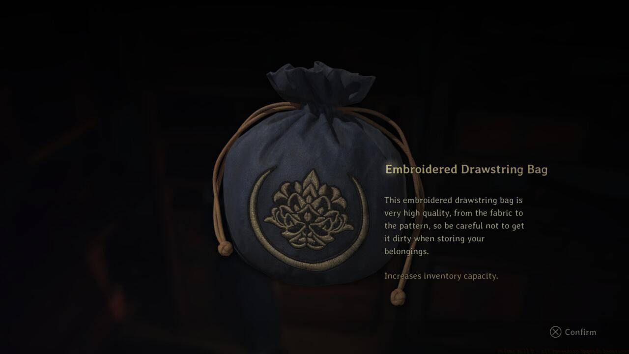 Embroidered Drawstring Bag (NG+)