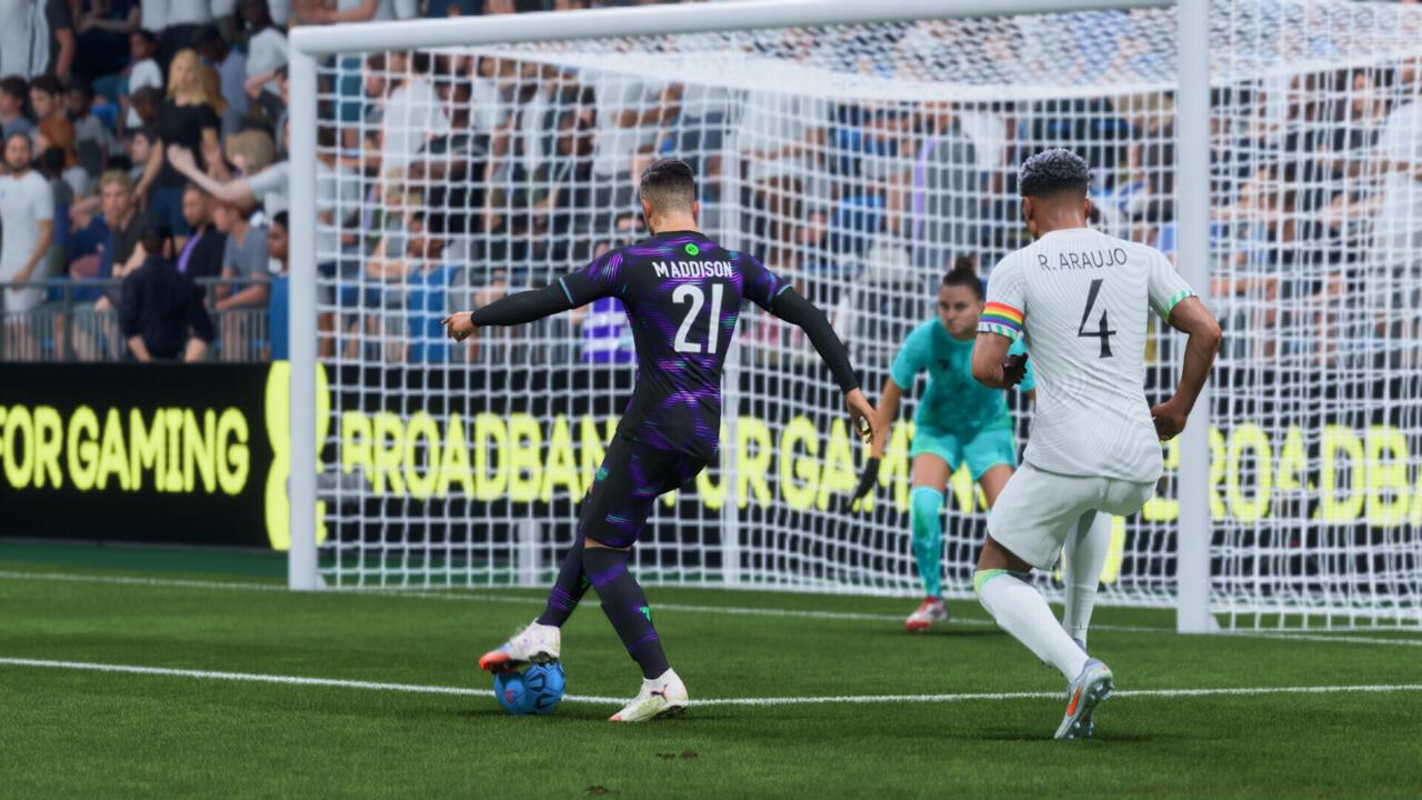 Low driven shots are a great way to beat the keeper in the box.