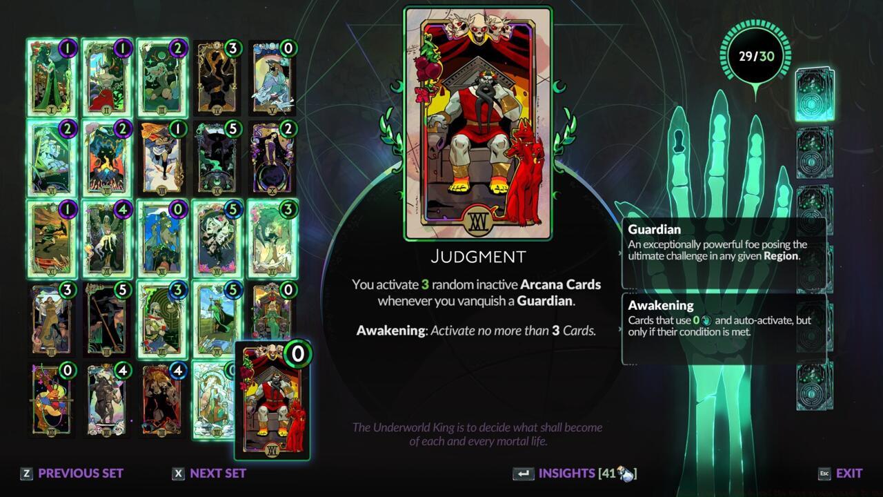 How the Arcana system works