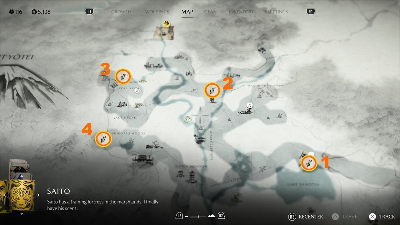 Yotei Grasslands Bamboo Strike map