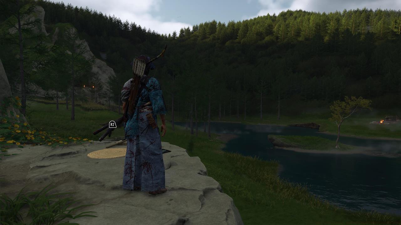 Yotei Grasslands Sumi-e Painting location #3: Chasing Frogs Sumi-E