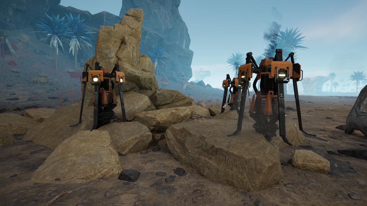 You can put multiple portable miners on a single resource node