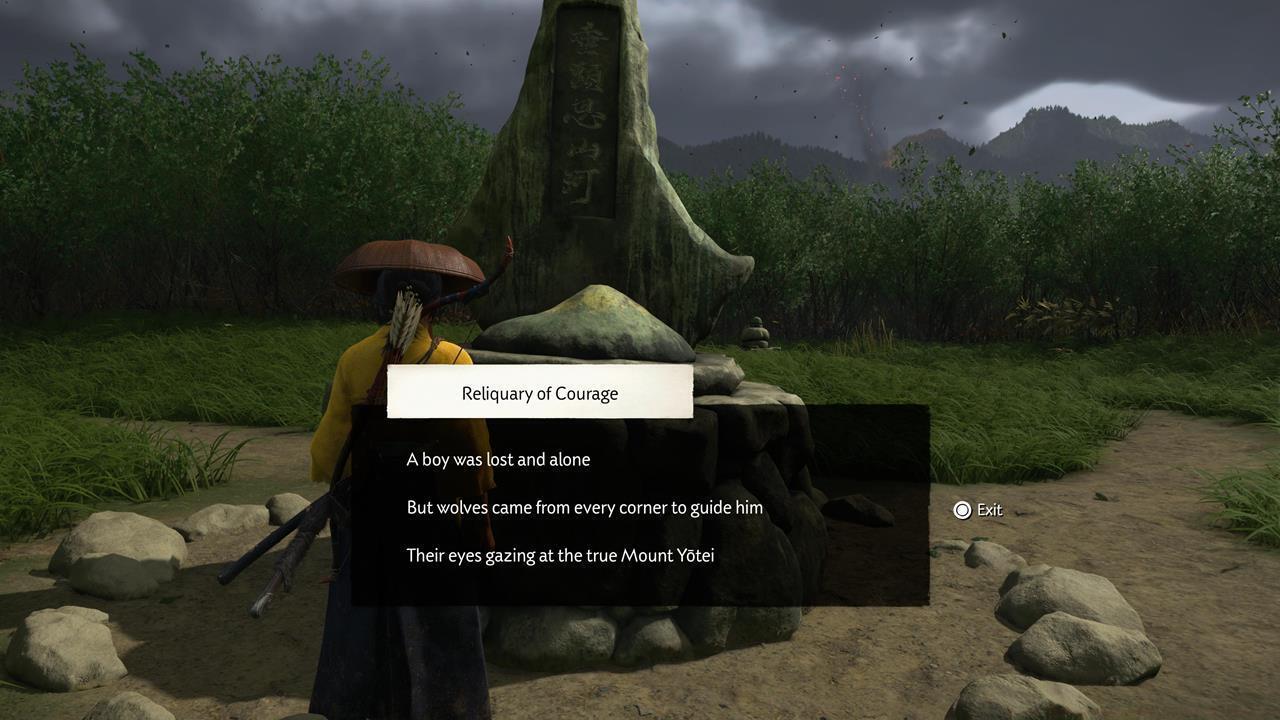 Yotei Grasslands Reliquary of Courage solution and reward