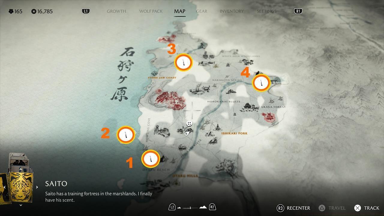 Ishikari Plain Sumi-e Paintings map