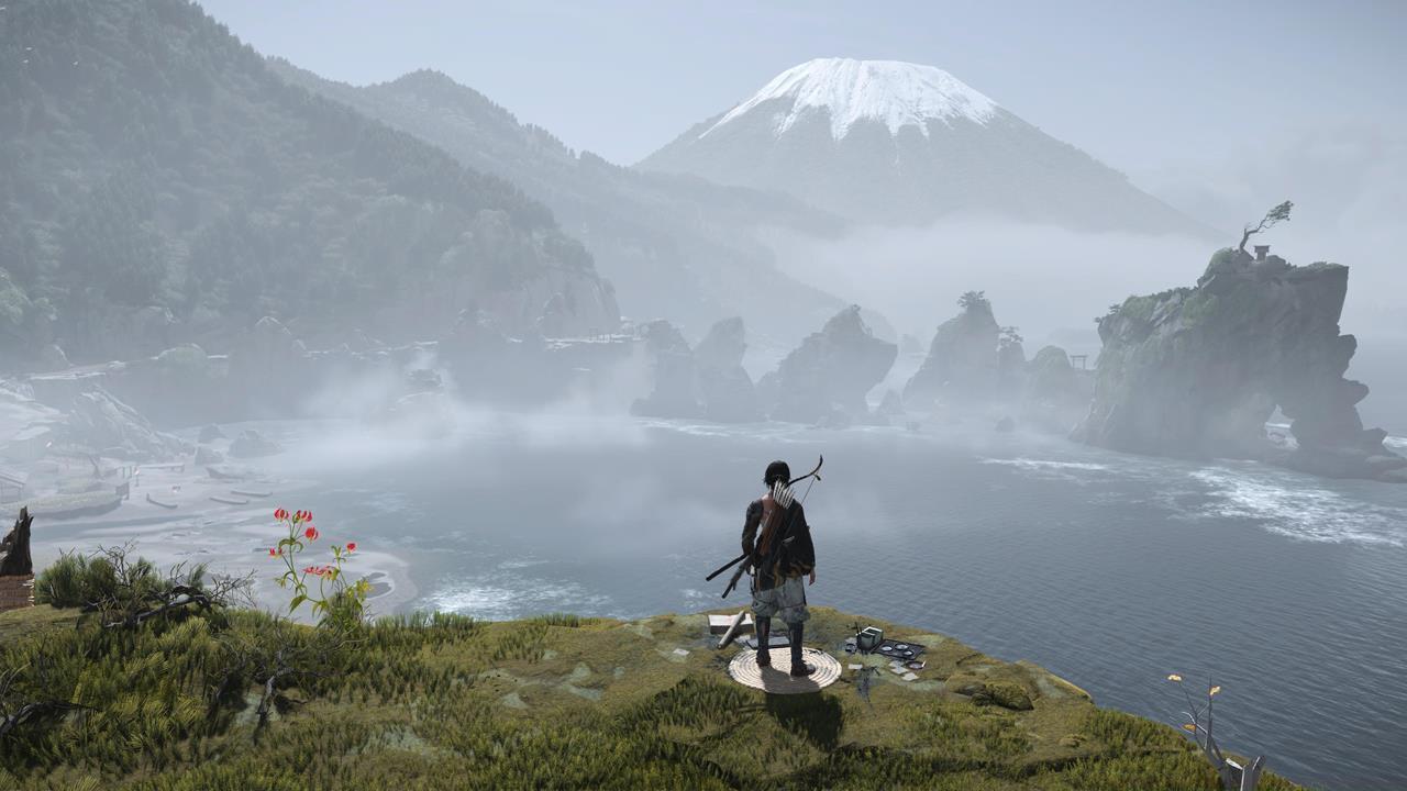 Ishikari Plain Sumi-e Painting location #1: Crashing Waves Sumi-e