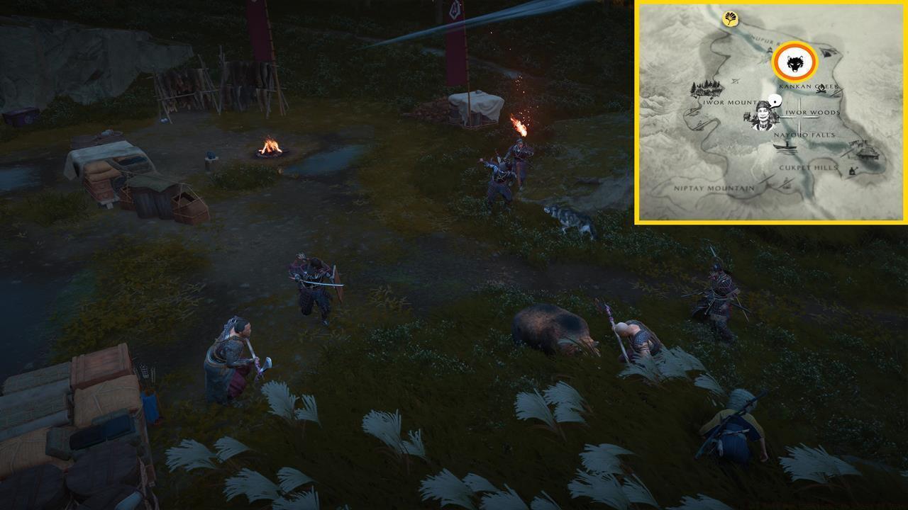 Nayoro Wilds Wolf Den location