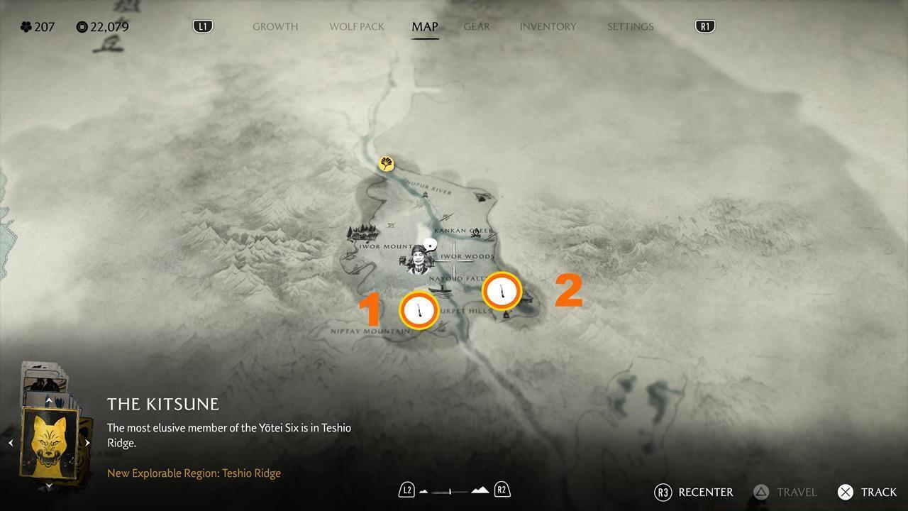 Nayoro Wilds Sumi-e Paintings map