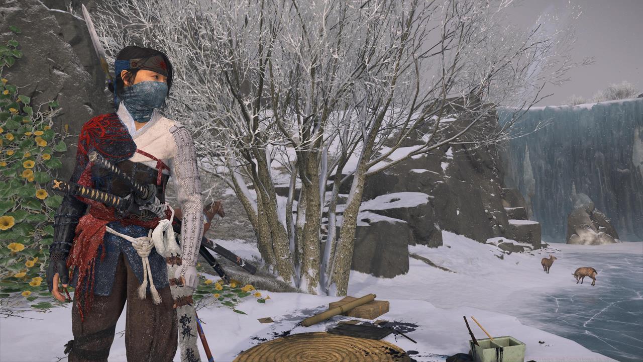 Teshio Ridge Sumi-e Painting location #1: Frozen Moment Sumi-e