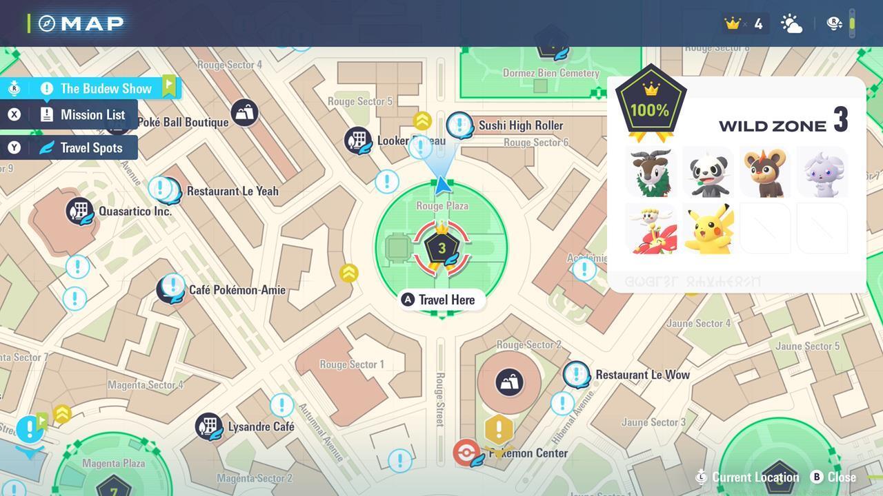 Wild Zone 3 is in the northern part of the map.