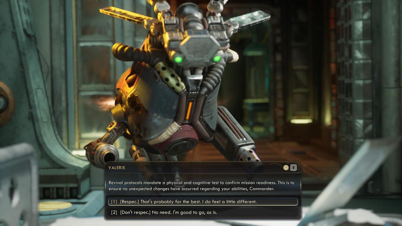 You can decide to respec your character upon completing the prologue.