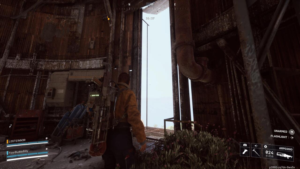 Interact with the flag pole here to raise the flag.