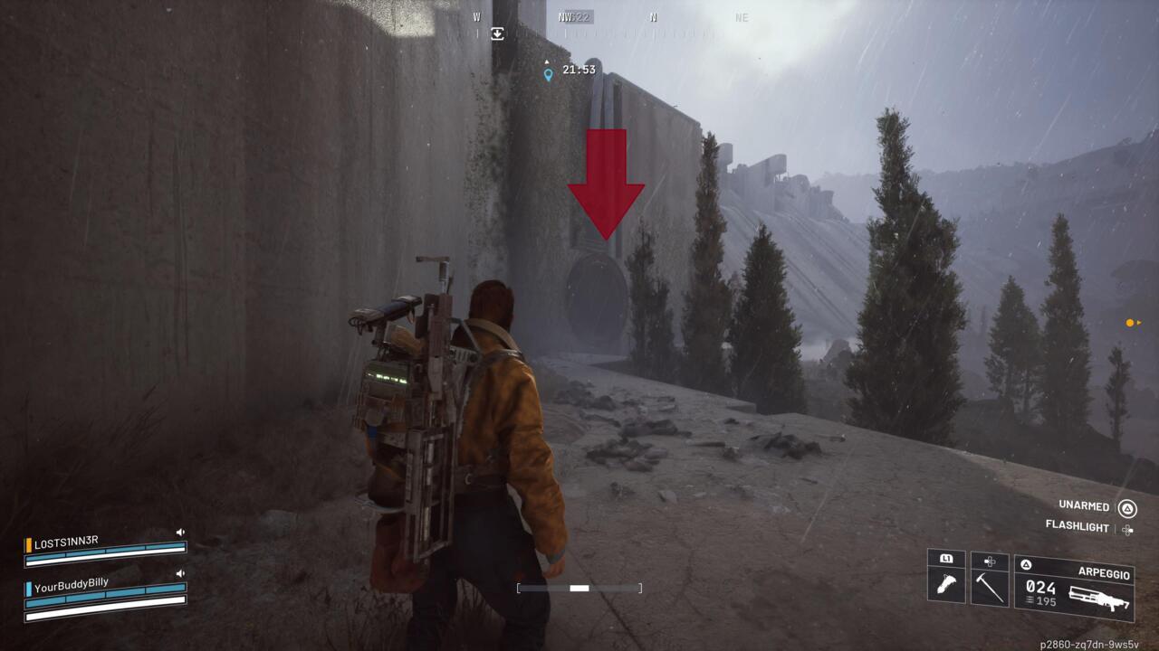 Flood Access Tunnel entrance