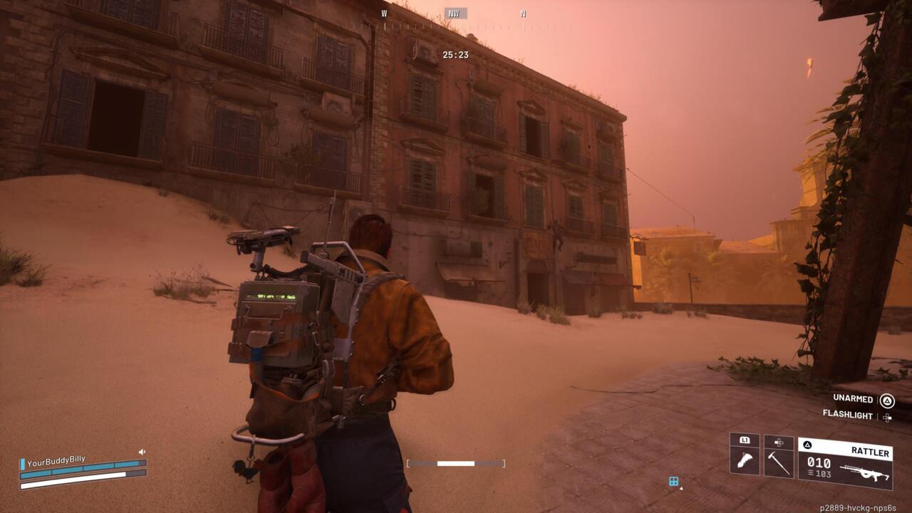 The cafe is a red building with a cafe sign above the door. Random raider falling out of the window not included.