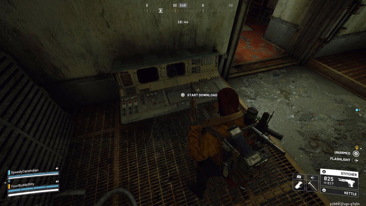 Stay near the console while you wait for the green bar to fill up.