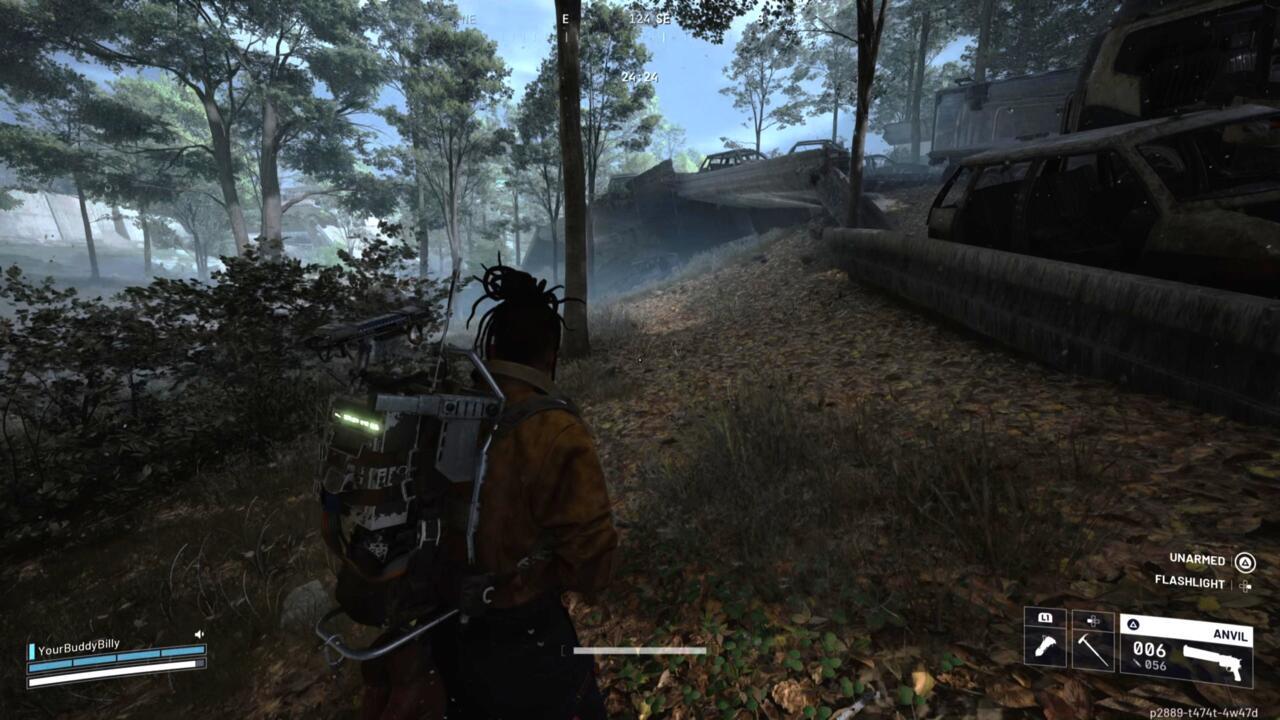 Look around the Highway Collapse POI for locations where you can take a photo. 