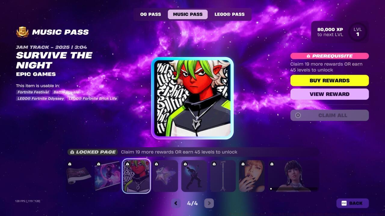 Jam Track: Survive the Night - Epic Games