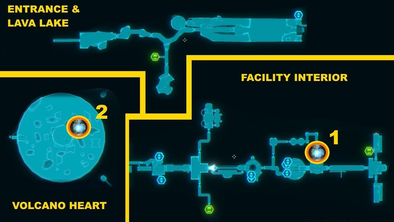 Flare Pool - Energy Tank locations map