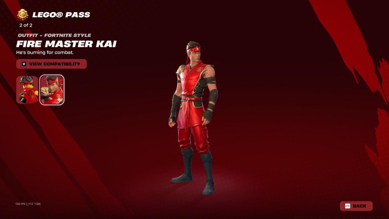 Fortnite Skin: Fire Master Kai