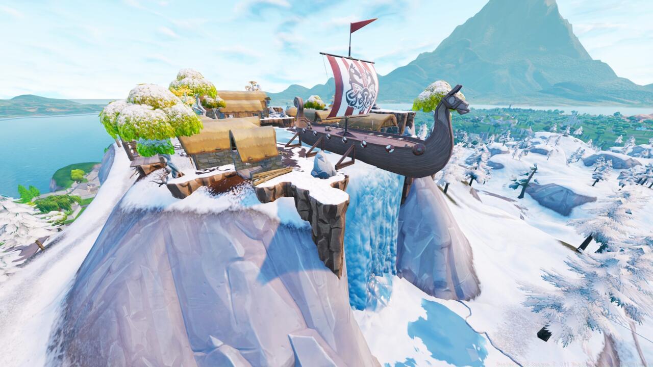 The Viking Village has frozen over