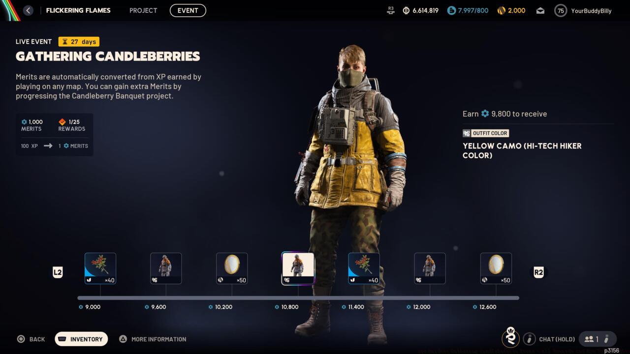 Yellow Camo (Hi-Tech Hiker Color)