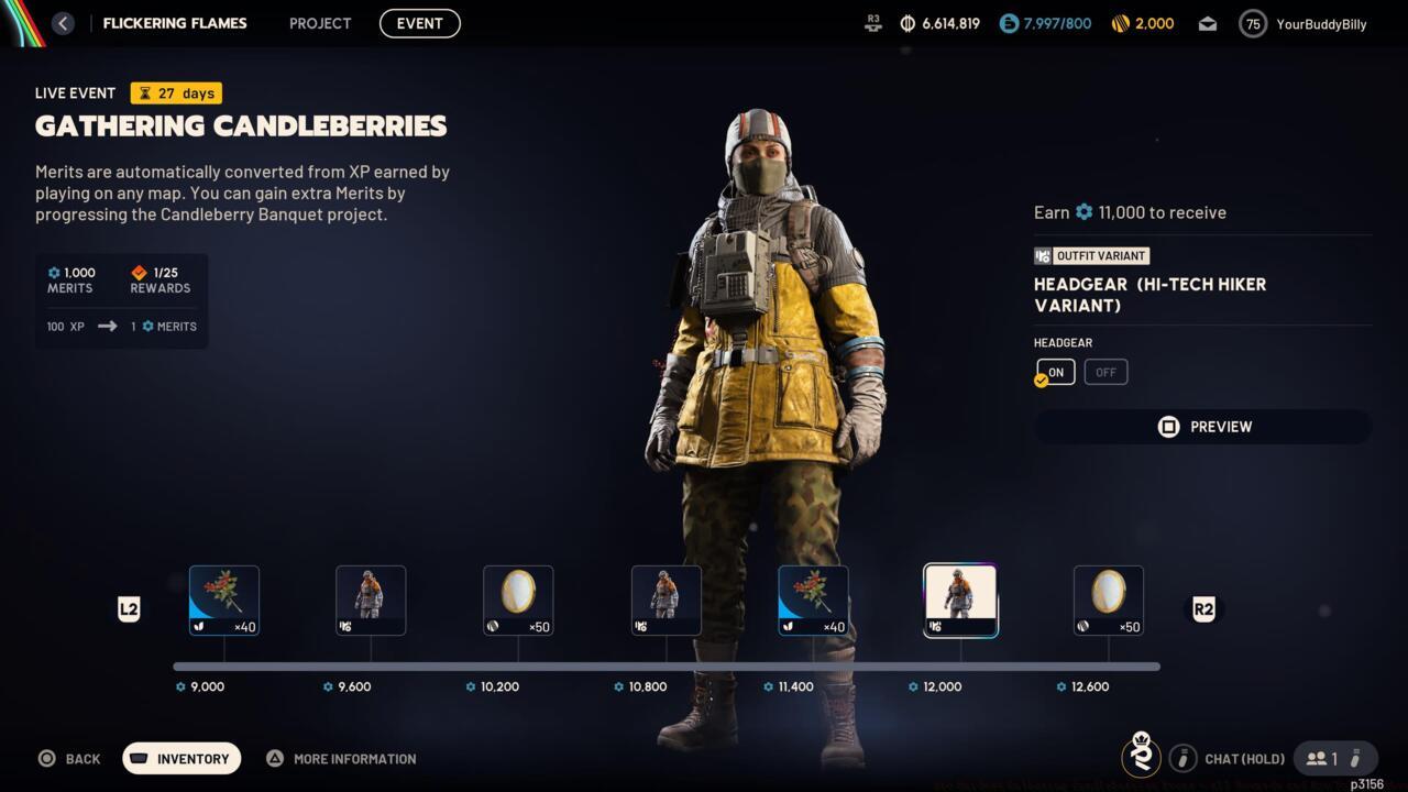 Headgear (Hi-Tech Hiker Variant)