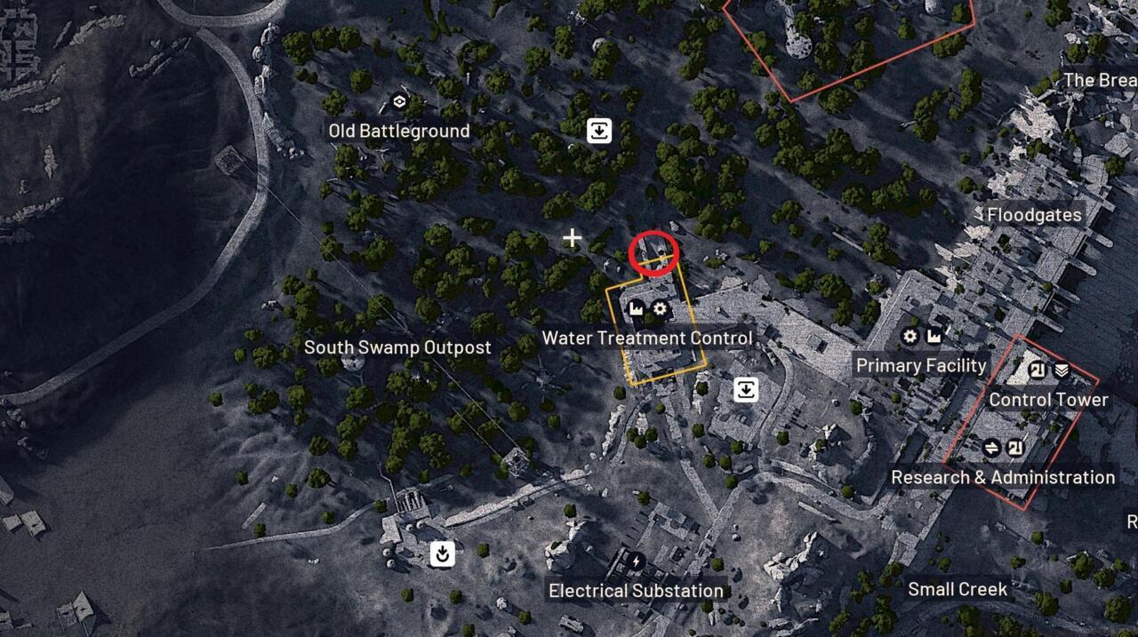 Water Treatment Control drain location