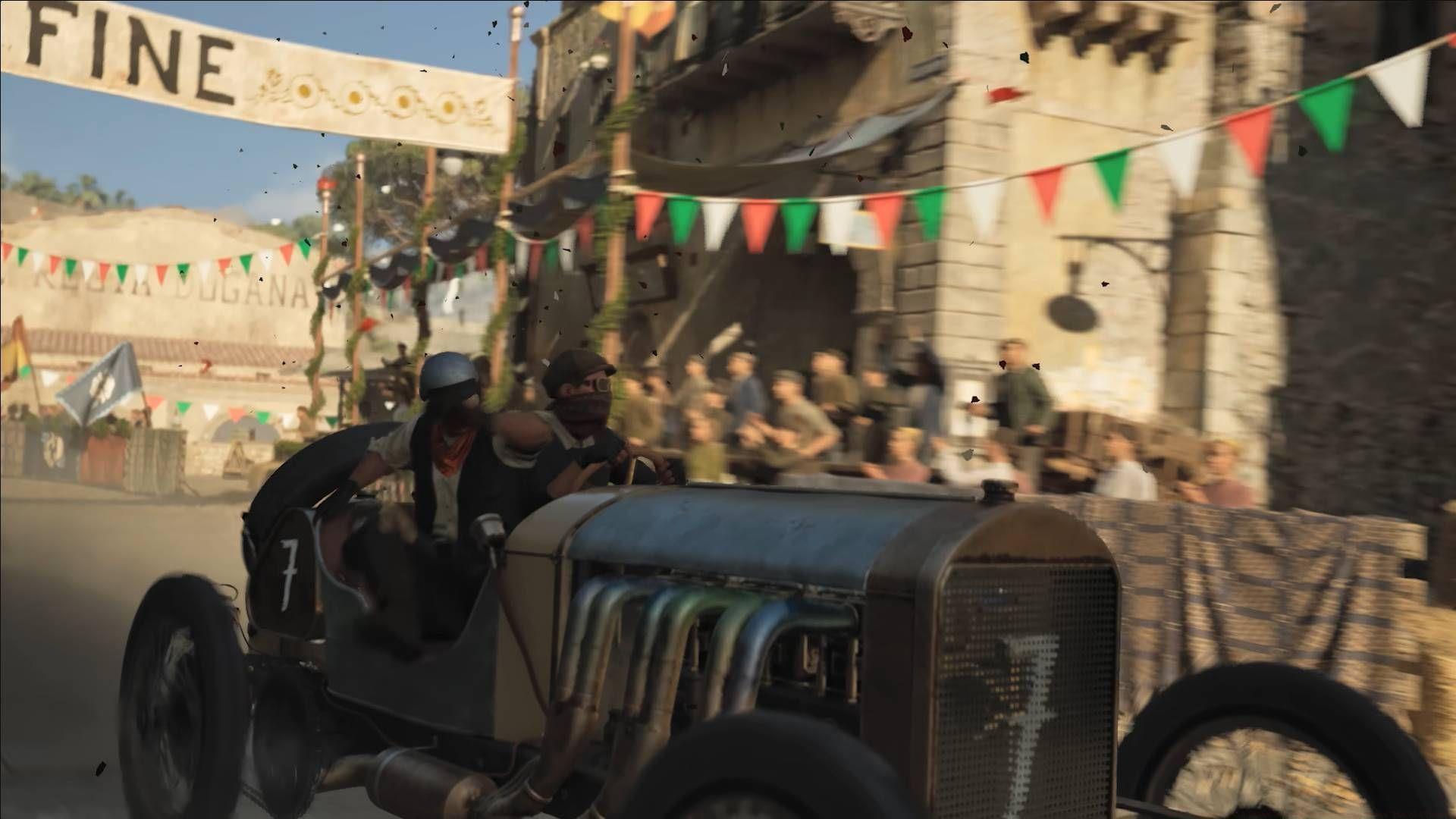 Unlock the Full Steam Ahead achievement in Mafia The Old Country (Image via 2K)