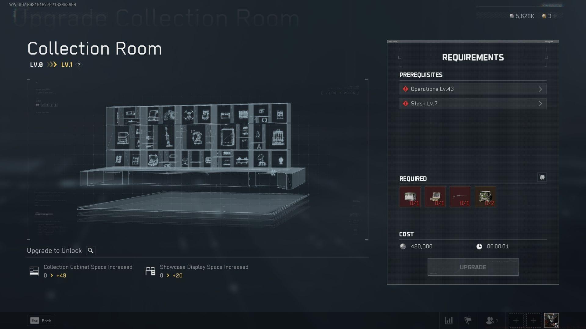 How to access the equipment collection room in Delta Force?
