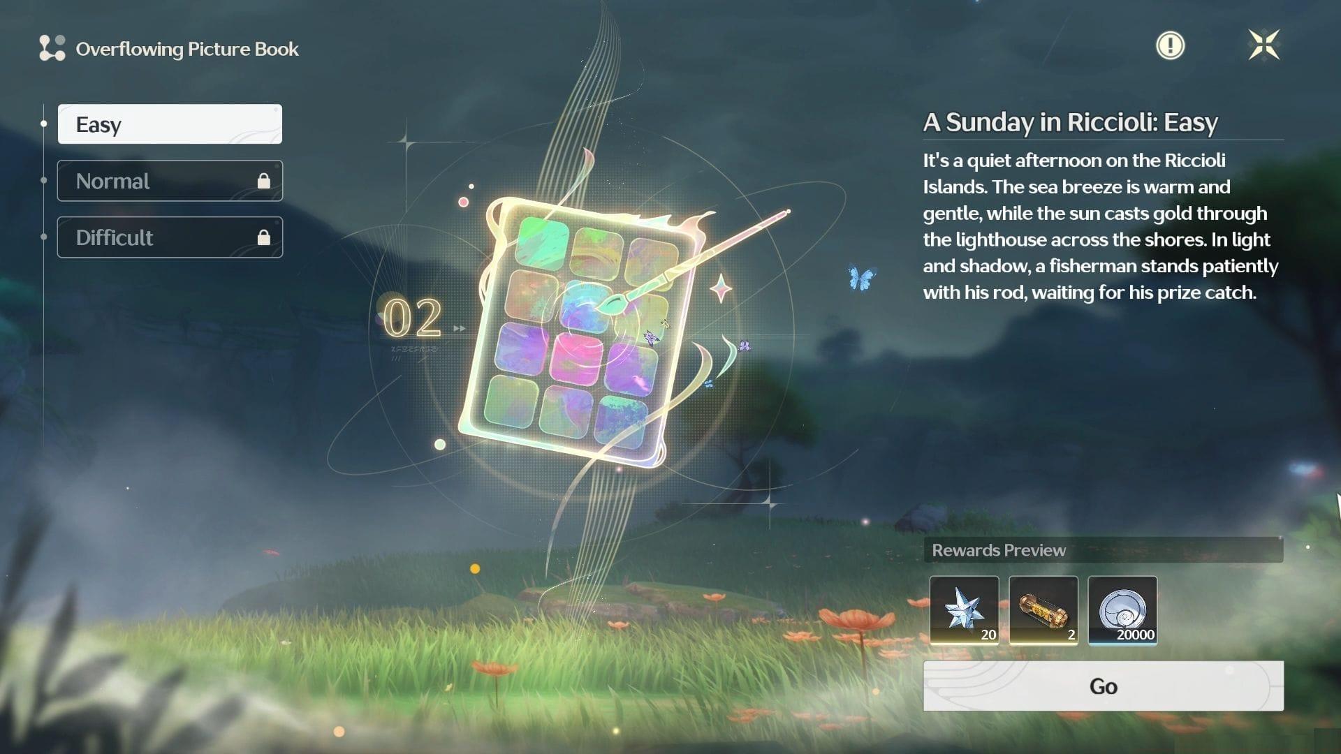 Overflowing Picture Book Day 2 guide (Image via Kuro Games)