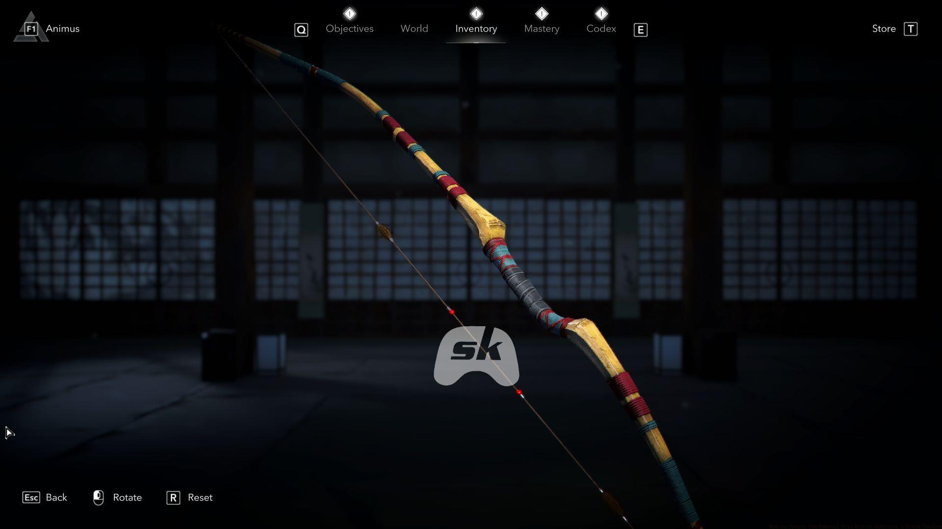 Funeral Pyre Bow in AC Shadows (Image via Sportskeeda Gaming // Ubisoft)