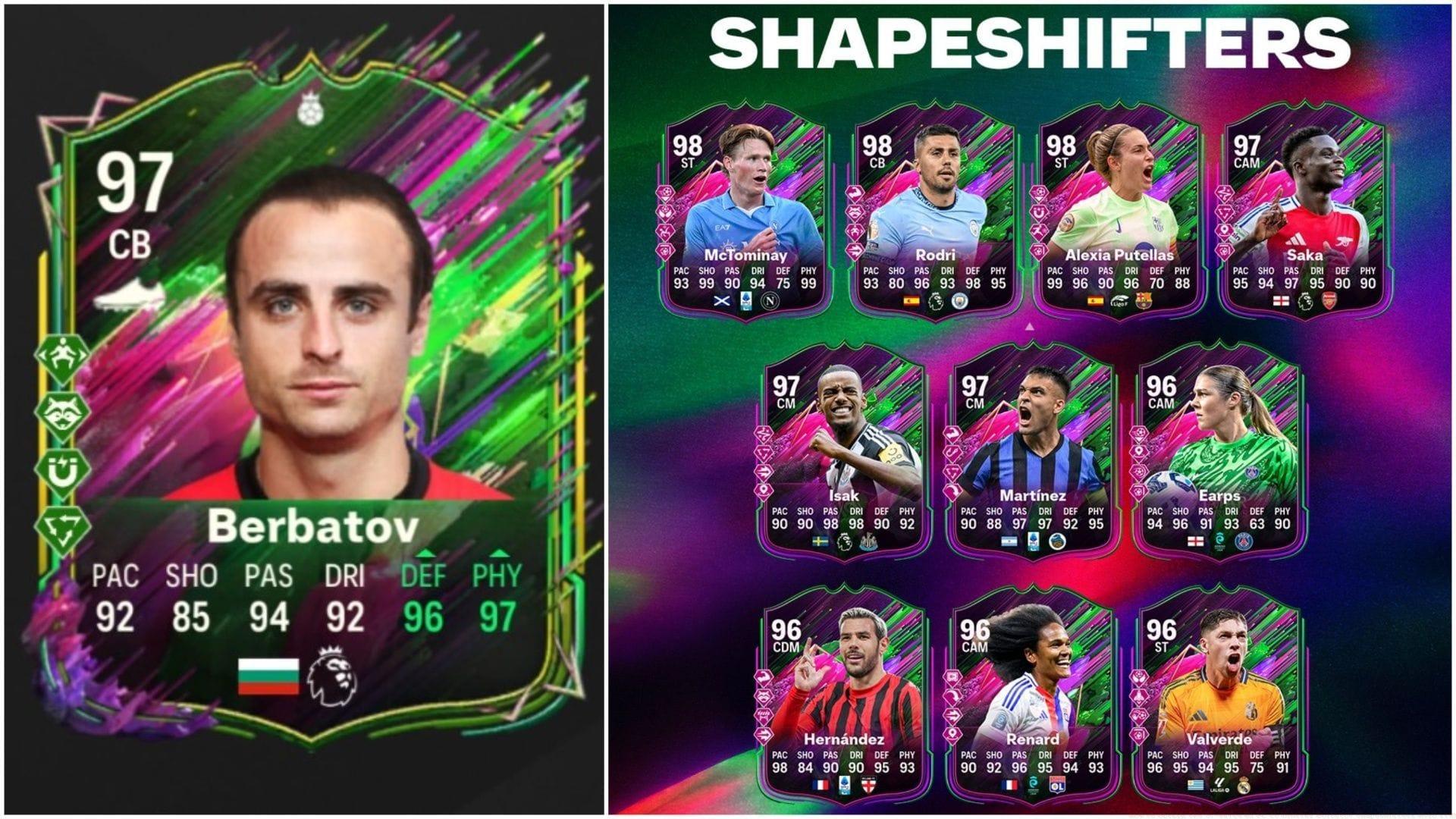 Shapeshifters Hero Berbatov is now available (Images via EA Sports/Sportskeeda Gaming)