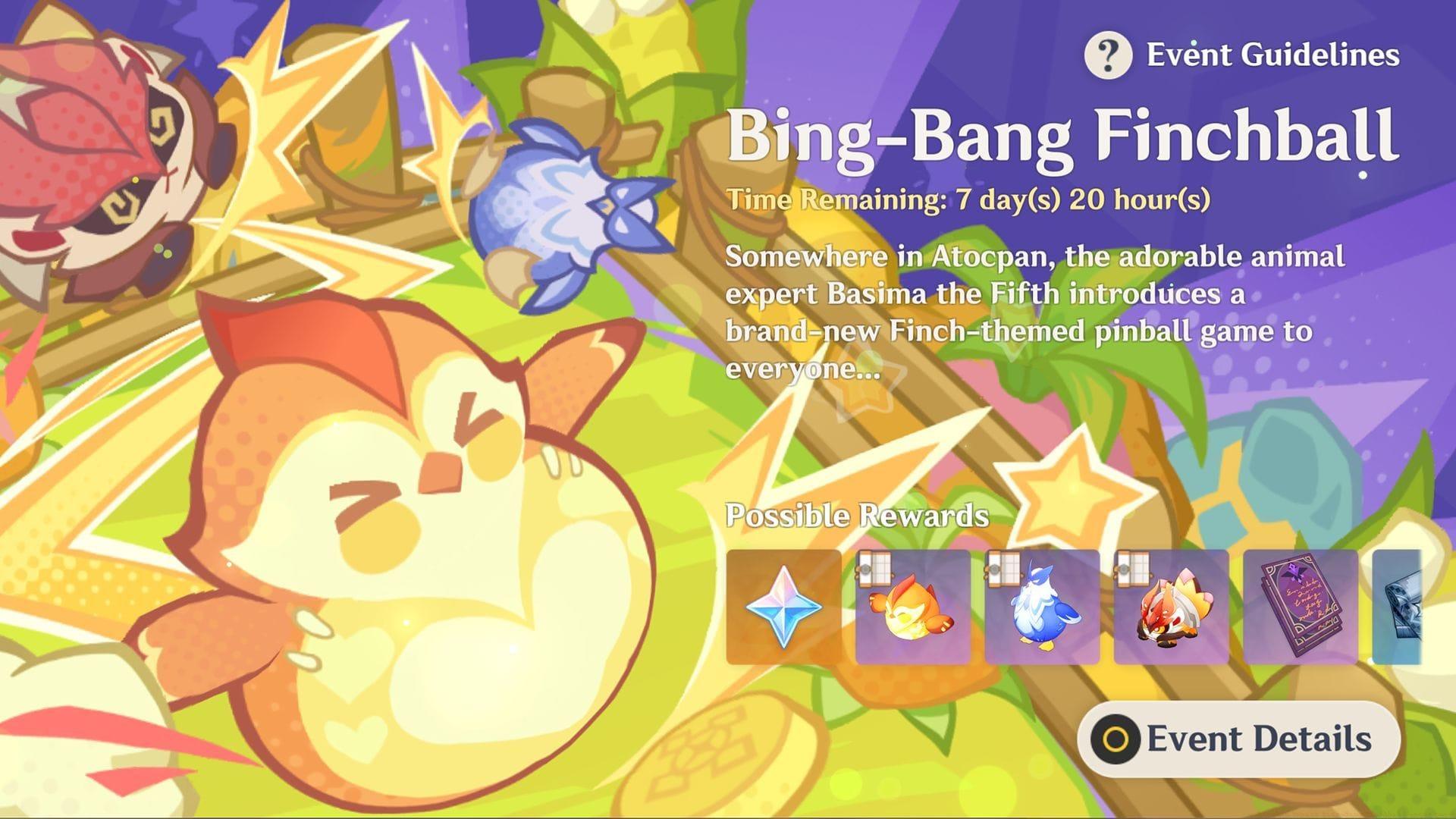 Guide on playing the new Bing-Bang Finchball event (Image via Sportskeeda Gaming/HoYoverse)
